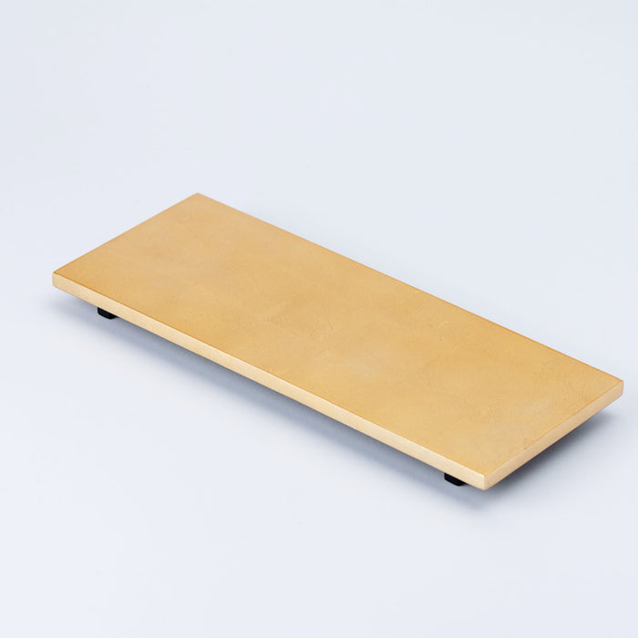 Gold Leaf Finish Sushi Plate